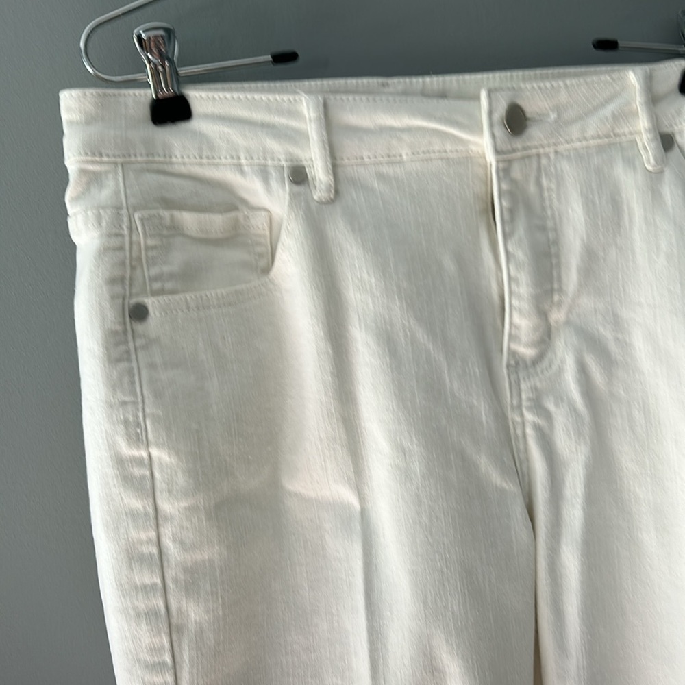 Jaclyn Smith straight leg size 10 white - Picture 2 of 5